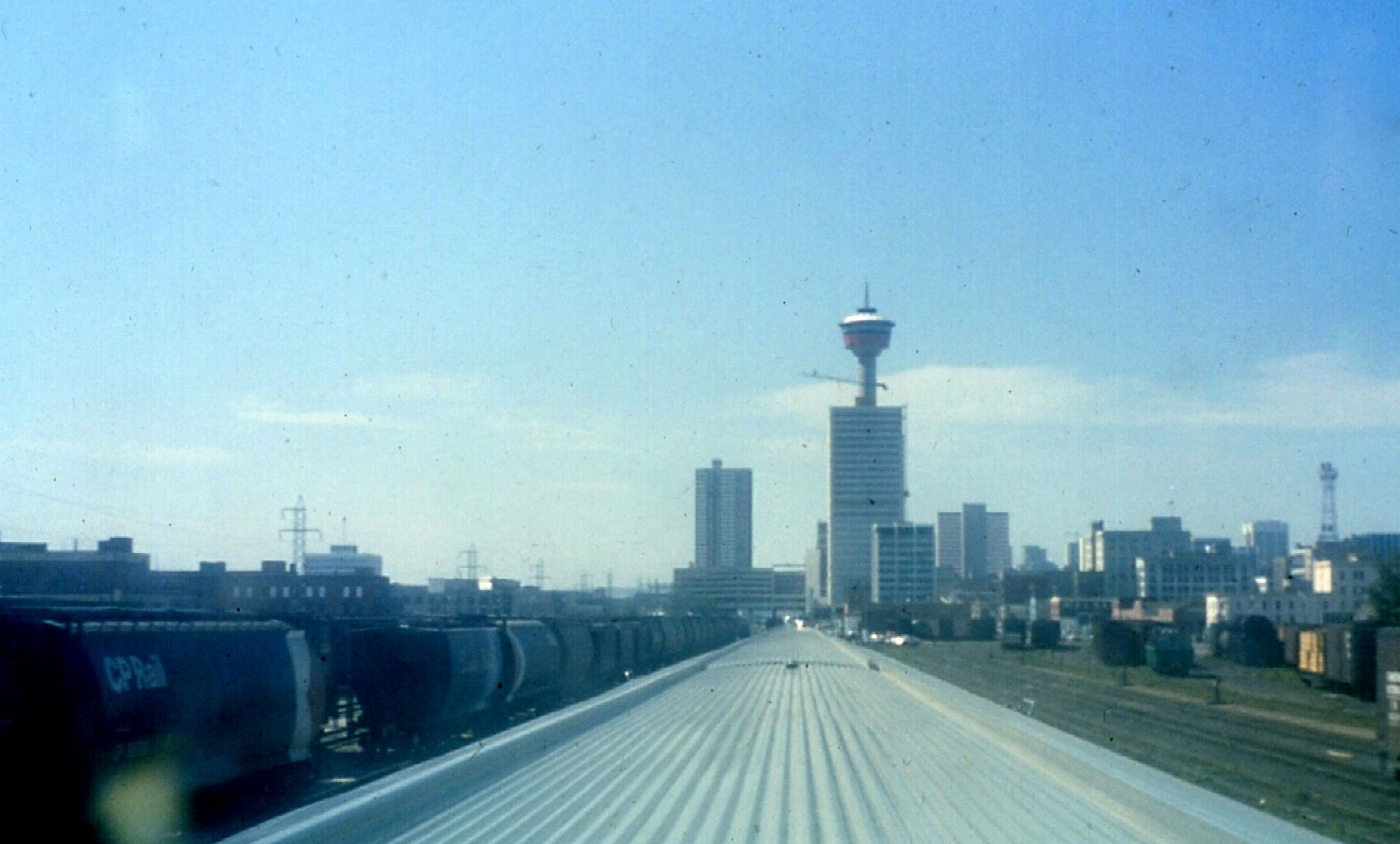A skyline view of Calgary, Alberta in the 1970’s
